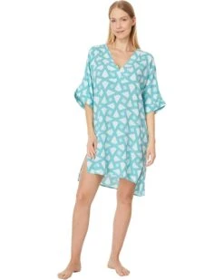 N by Natori Soho Geo- Challis 36" Sleepshirt | Sleepwear