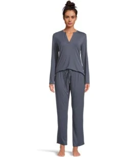 Natori Feathers Essentials Long Sleeve Pj Set | Sleepwear