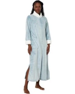 N by Natori Frosted Cashmere Fleece Zip Robe | Sleepwear -Sleep Wear Luxury 71184MpK1XL. AC SR736920