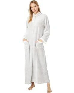 Natori Frosted Sherpa-Zip Caftan | Sleepwear