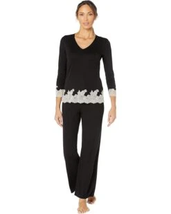 Natori Luxe Shangri-La Long Sleeve PJ Set | Sleepwear