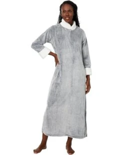 N by Natori Frosted Cashmere Fleece Zip Robe | Sleepwear