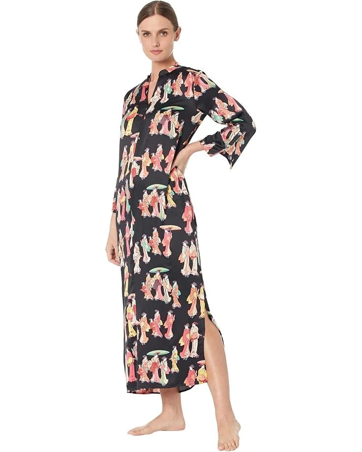 N by Natori Geisha Satin 52" Caftan | Sleepwear 1 N by Natori Geisha Satin 52" Caftan | Sleepwear